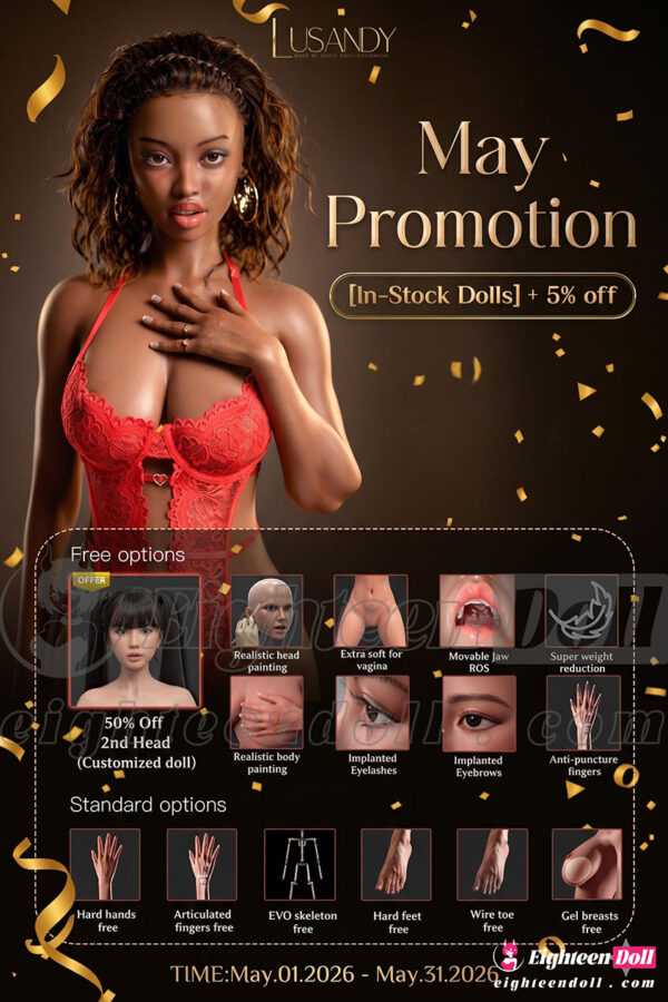 Lusandy Custom Silicone Sex Doll & On Sale – [1 May – 31 May]