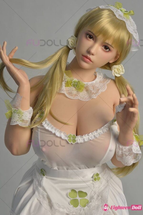 Blonde Silicone Sex Doll FUDoll 162cm F cup ROS-11