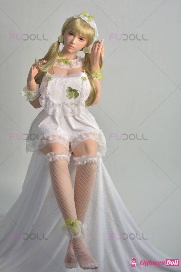 Blonde Silicone Sex Doll FUDoll 162cm F cup ROS-17