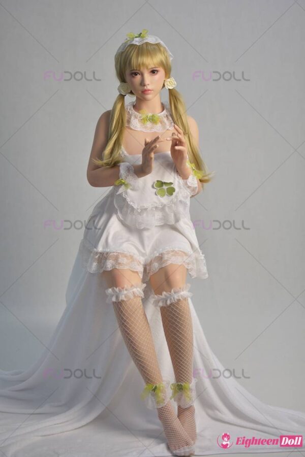 Blonde Silicone Sex Doll FUDoll 162cm F cup ROS-19