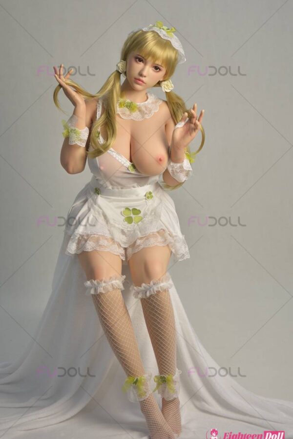 Blonde Silicone Sex Doll FUDoll 162cm F cup ROS-20