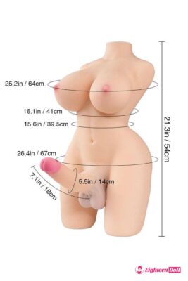 Tantaly-54cm-1ft9-20-3LB-Big-Penis-Trans-Sex-Doll-Torso-Sarina-US-CA-EU-Only-002