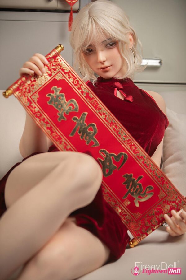 Blonde Busty Full Silicone Firefly #Linglong 164cm/5ft5 G cup