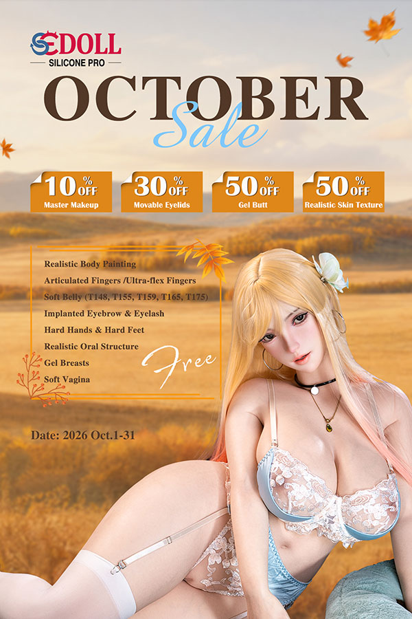 Poupée sexuelle personnalisée en silicone SEDoll et promotion – [1 Sep. ~ 30 Sep.]