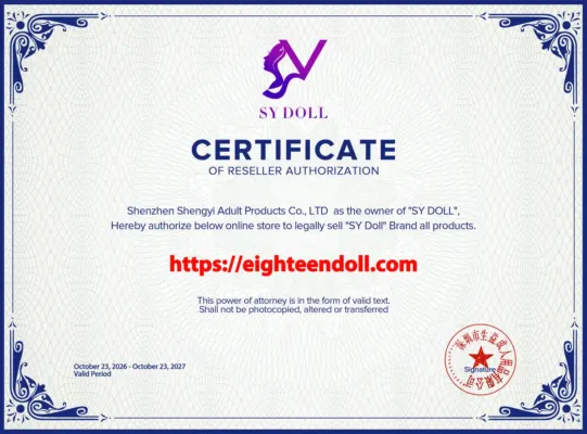 SY Doll EighteenDoll authorization certificate